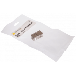 RJ-45 socket coupler, shielded, 90 degrees, category 6, Keystone form-factor